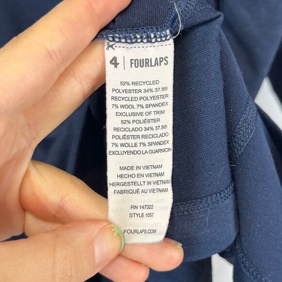 PELOTON x Four Laps 1/4 Zip Pullover Top Long Sleeve Blue Size 2XL XXL - Picture 7 of 9